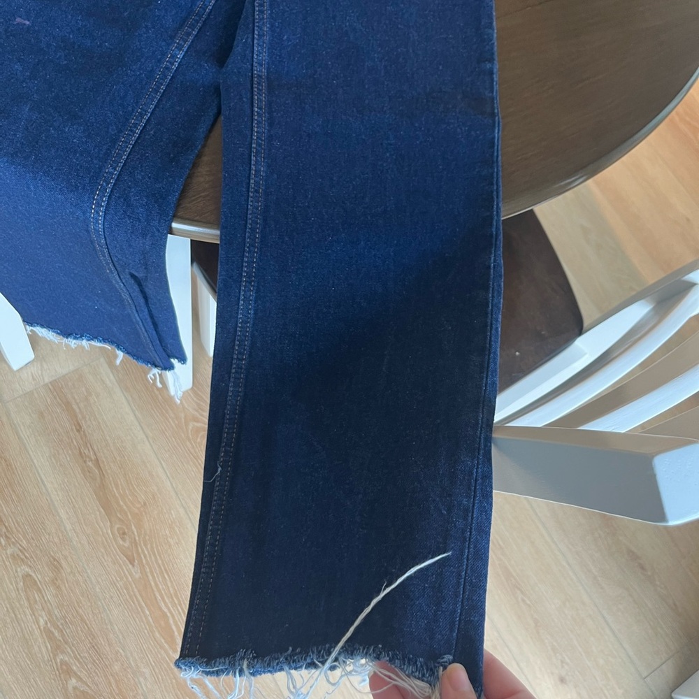 Zara dark wash high rise
